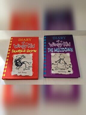 Diary of a Wimpy Kid Double Down & The Meltdown HC Lot of 2 Jeff Kinney